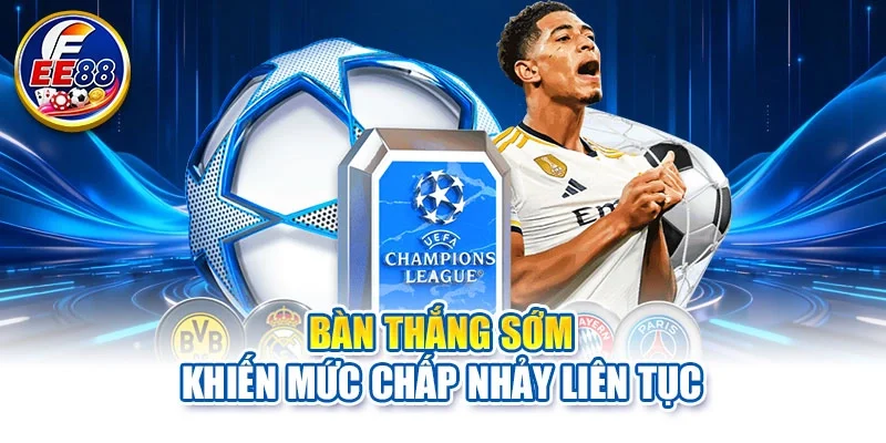 Bàn thắng sớm khiến mức chấp nhảy liên tục