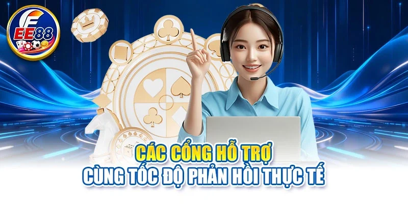 Các cổng hỗ trợ cùng tốc độ phản hồi thực tế