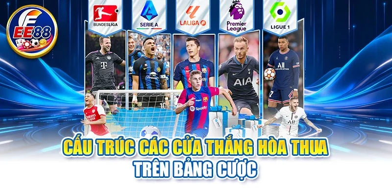 Cấu trúc các cửa thắng hòa thua trên bảng cược