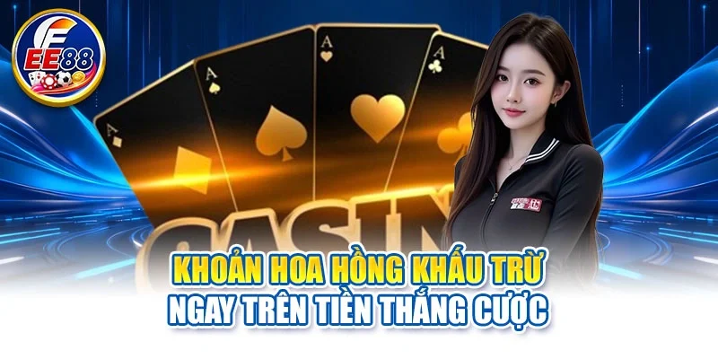 Khoản hoa hồng khấu trừ ngay trên tiền thắng cược