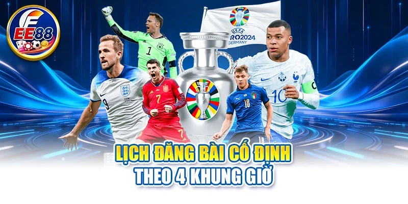 Lịch đăng bài cố định theo 4 khung giờ
