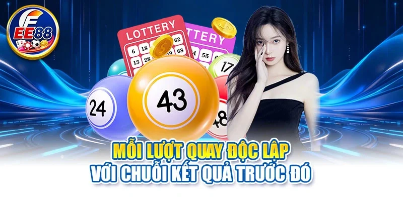 Mỗi lượt quay độc lập với chuỗi kết quả trước đó